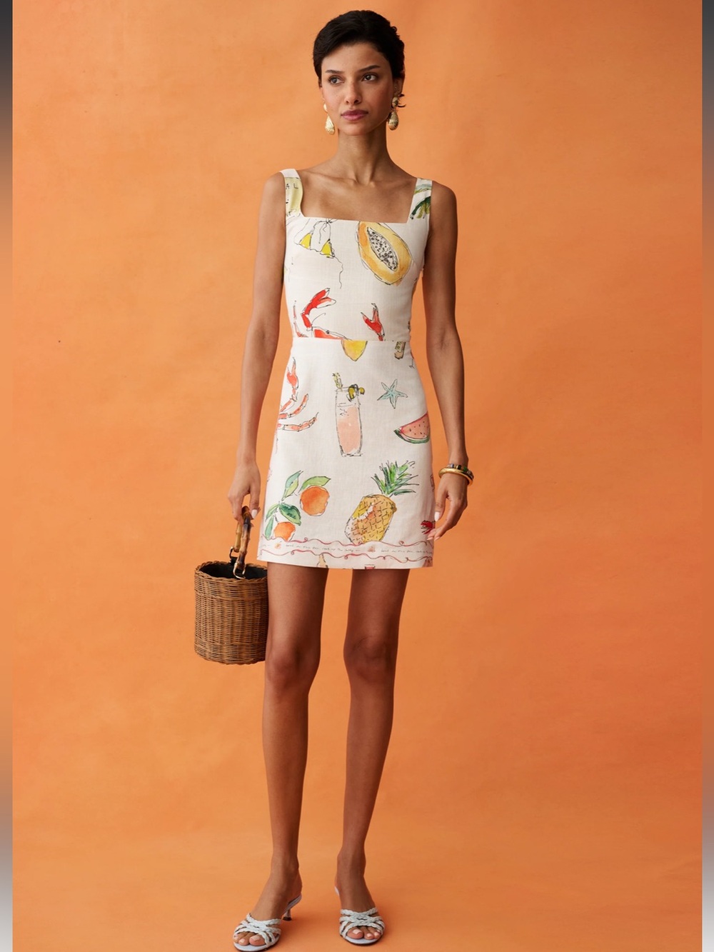 NWT Anaya Few Moda Annika Tropical Coastal   Chic Dress Size 8